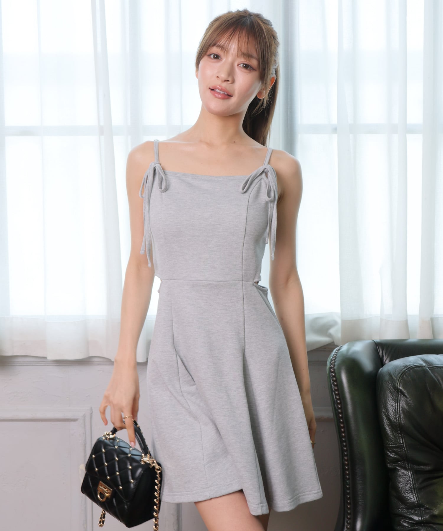 【SALE／20%OFF】LIP SERVICE LIP SERVICE/(W)スウェットミニフレアキャミワンピース リップサービス ..