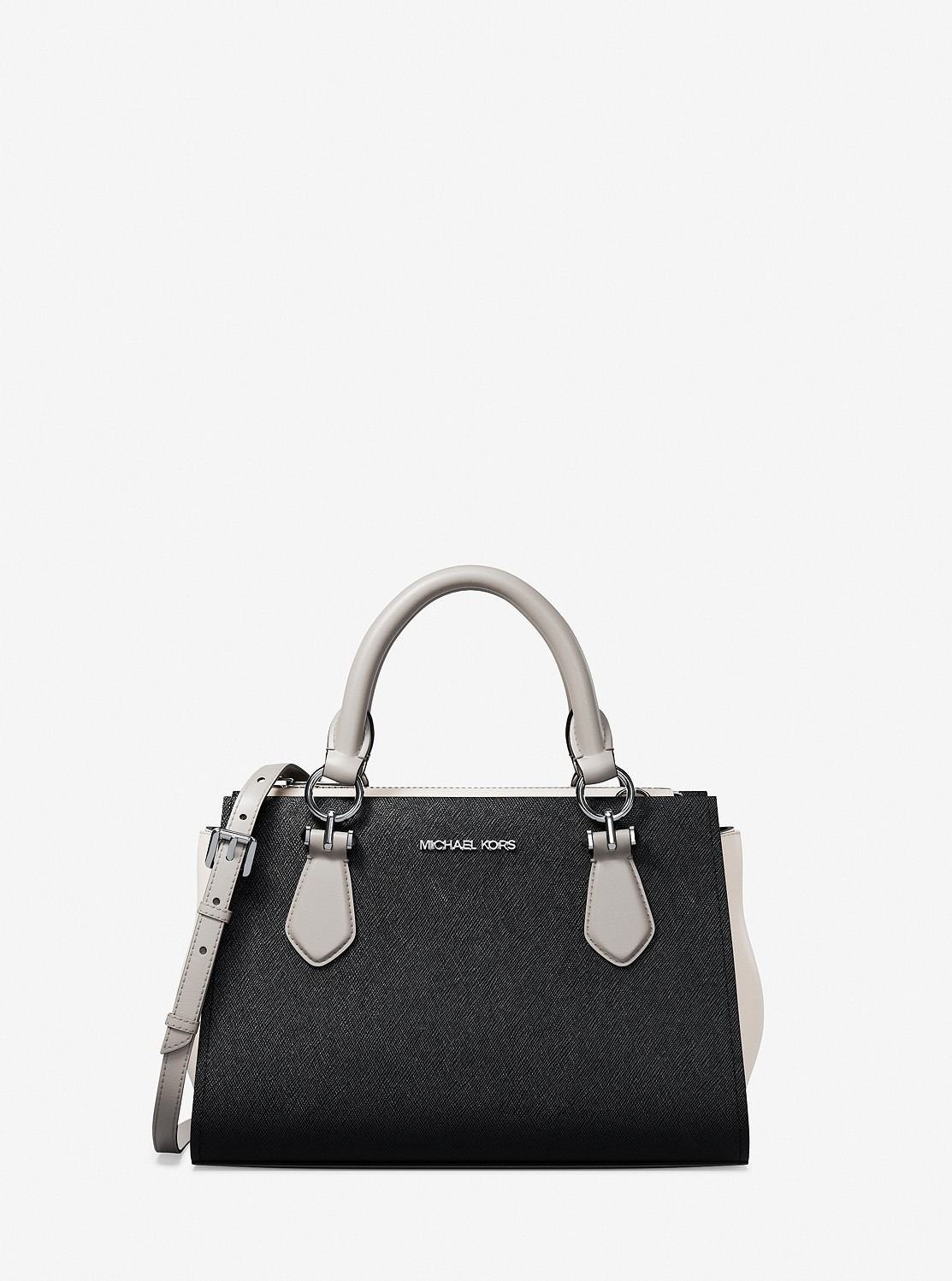 【SALE／69%OFF】MICHAEL KORS MARILYN カラーブロック サフィアーノレザー クロスボディ スモール マイケルコース マイケル・コース バッグ ショルダーバッグ ブラック【送料無料】