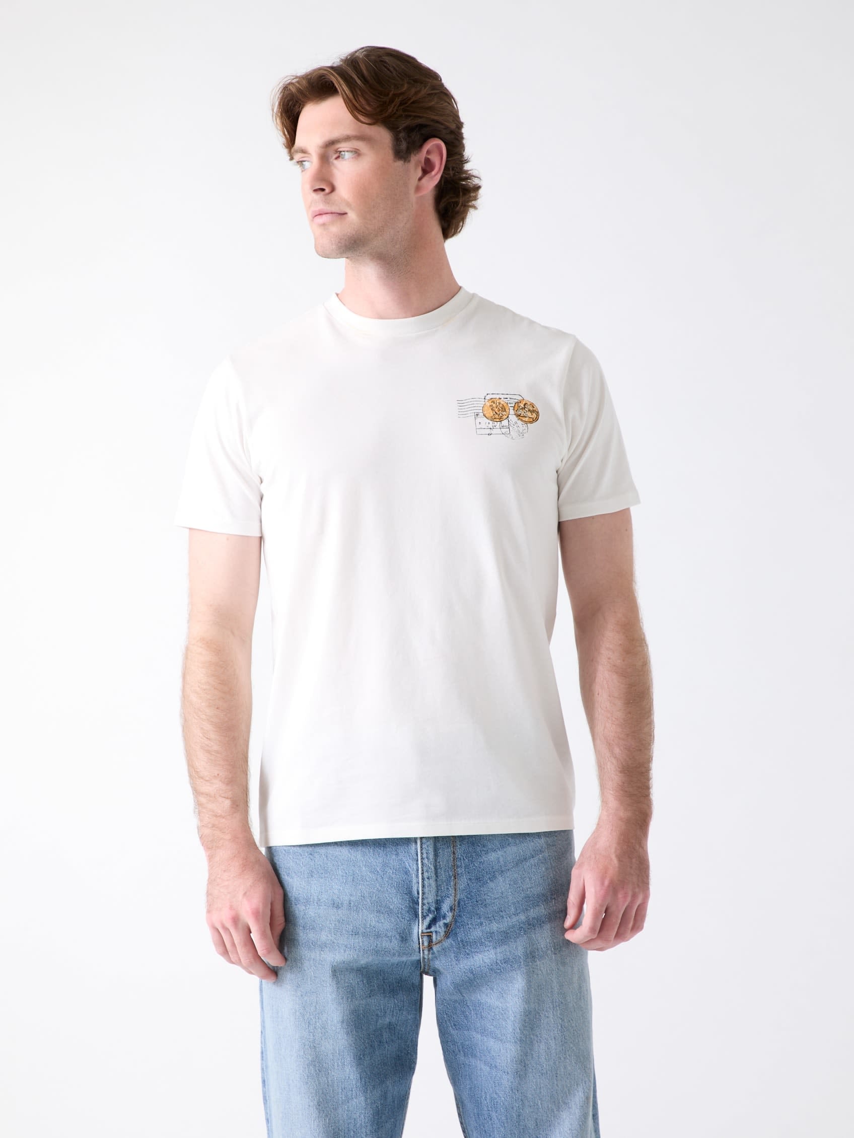 GUESS/(M)VACATION Tee ゲス トップス カットソー・Tシャツ ホワイト ブラック