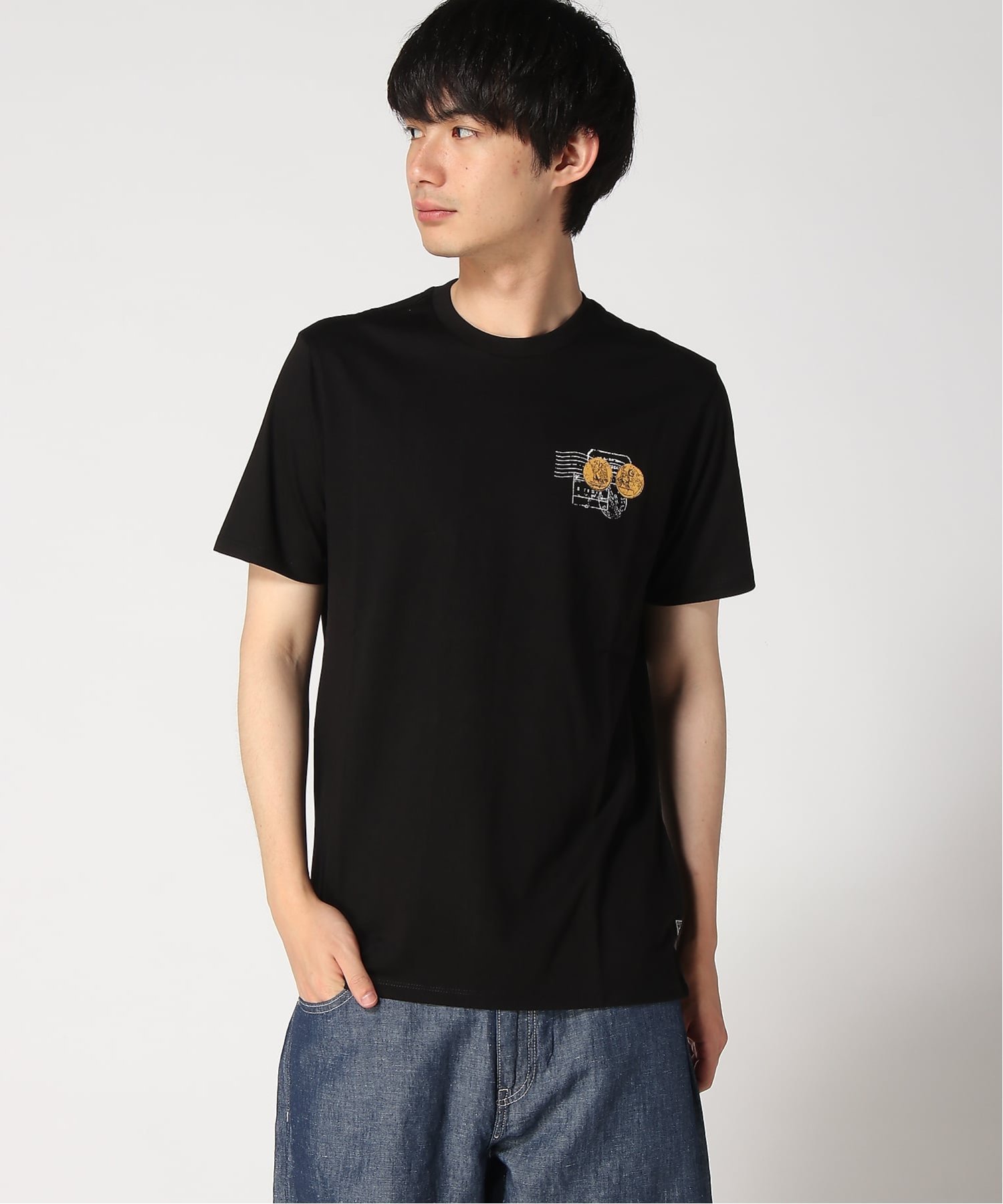 GUESS/(M)VACATION Tee ゲス トップス カットソー・Tシャツ ホワイト ブラック