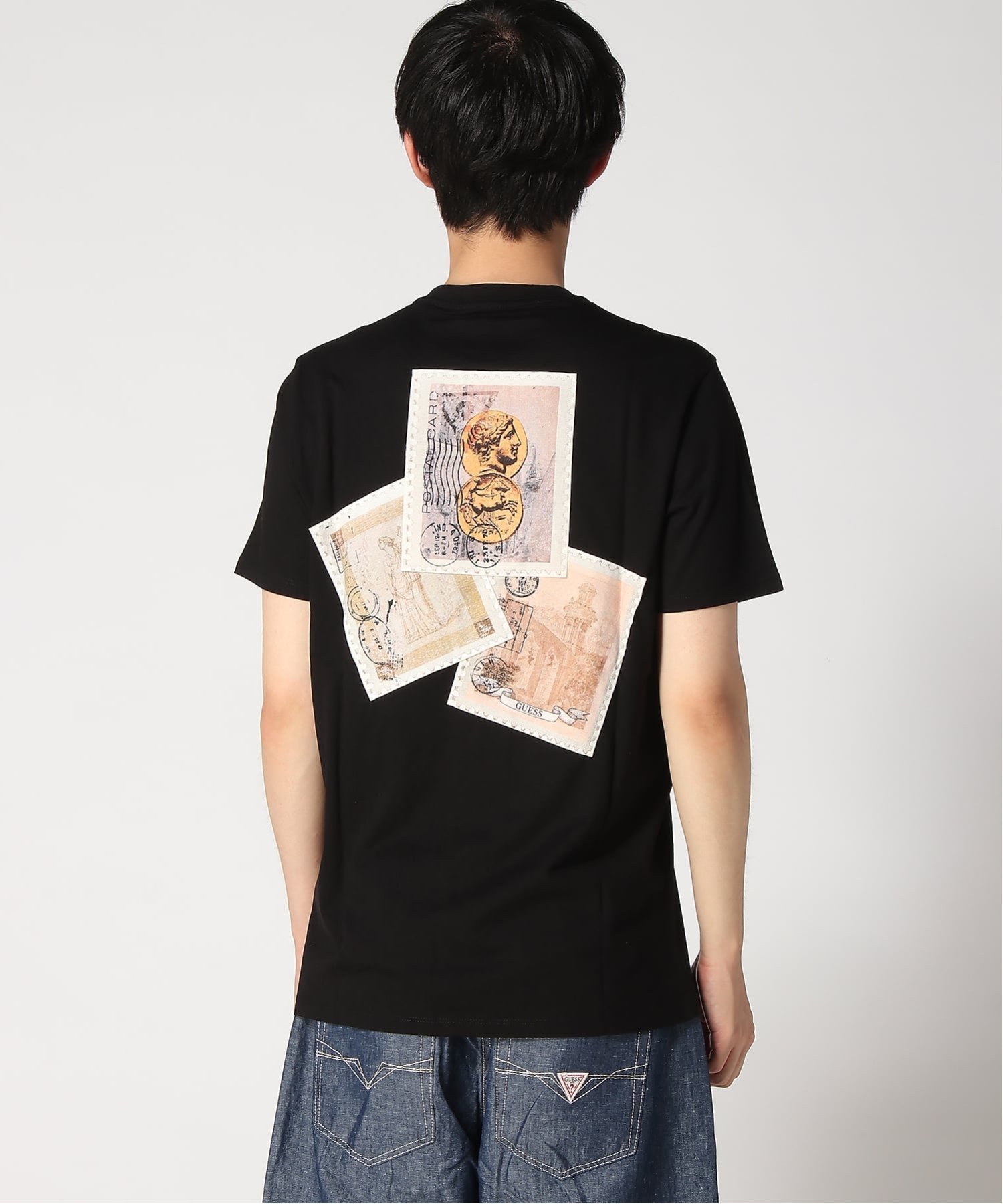 GUESS/(M)VACATION Tee ゲス トップス カットソー・Tシャツ ホワイト ブラック