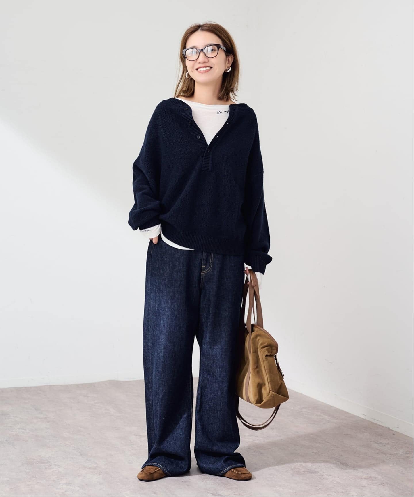 ≪予約≫シアースラブ刺繍LTee フレームワーク トップス カットソー・Tシャツ ホワイト ベージュ