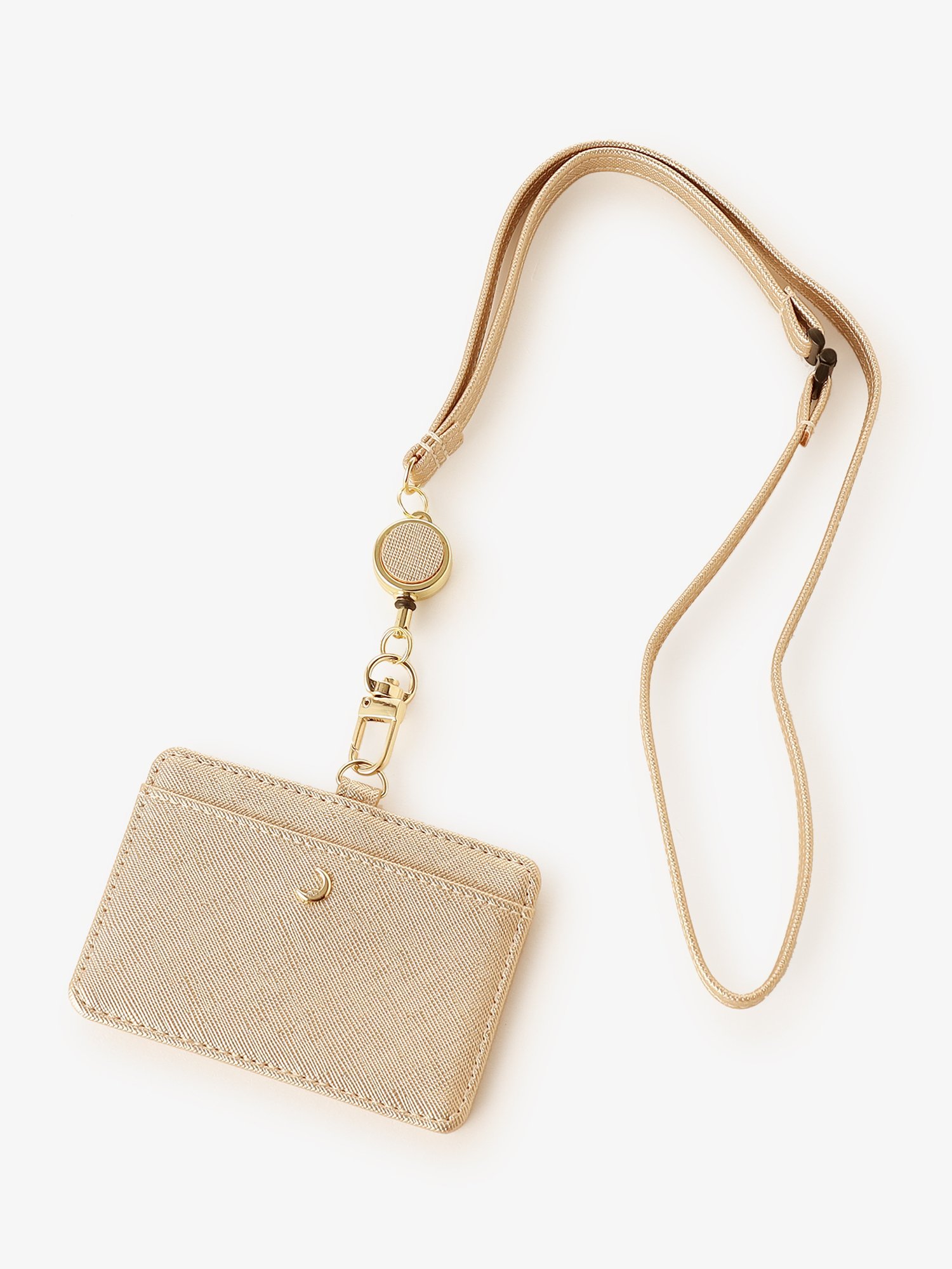 【SALE／33%OFF】Afternoon Tea LIVING チャーム付きコードリールIDケース アフタヌーンティー・リビング 財布・ポーチ・ケース パスケース・定期入れ ゴールド グリーン ピンクのサムネイル