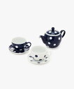 Afternoon Tea LIVING 【WEB限定】吉田焼 negaposi ティーセット/essence of life アフタヌーンティー・リビング 食器・調理器具・キッチン用品 その他の食器・調理器具・キッチン用品 ネイビー【送料無料】