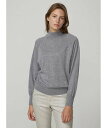 【SALE/30%OFF】Aquascutum WOMEN ラメモックネックニット アクアスキュータム トップス ニット グリーン ホワイト グレー【送料無料】