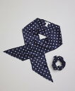 SALON adam et rope' 【THROW(スロー)】MAISIE スクランチー スカーフ / シュシュセット サロン アダム エ ロペ ファッション...