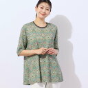 【SALE/53%OFF】missel 【洗える】V&A いちご泥棒柄 ペプラムカットソー ミゼール トップス カットソー・Tシャツ ネイビー ホワイト【送料無料】