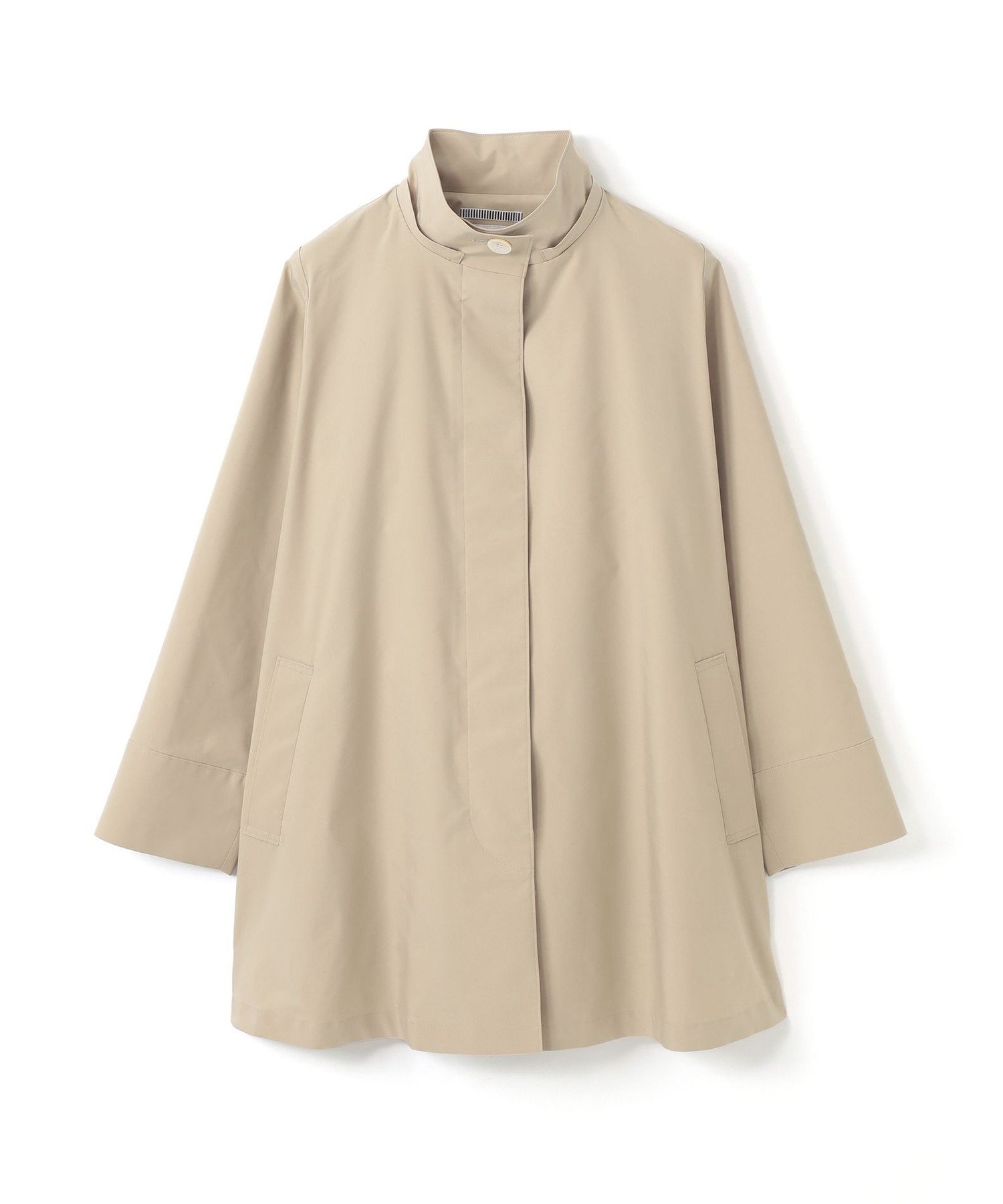 S.ESSENTIALS ツイルフーデッドショートコート エス エッセンシャルズ ジャケット・アウター その他のジャケット・アウター ベージュ ブラック