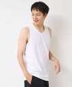 【SALE/15%OFF】Dessin フライスタンクトップ デッサン トップス ノースリーブ・タンクトップ ホワイト ネイビー ブラック