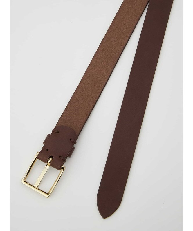 Aquascutum WOMEN レザーベルト ロング アクアスキュータム ファッション雑貨 ベルト ブラウン【送料無料】