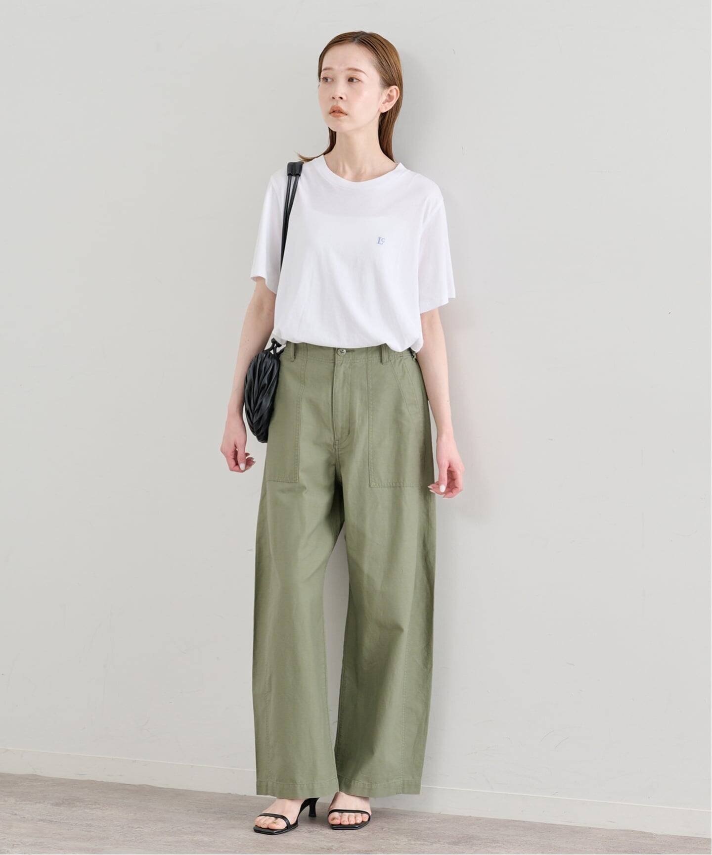 U by SPICK&SPAN LOW CLASSIC Lc / ロウ クラシック エルシー Lc BASIC T-SHIRT ユーバイスピックアンドスパン トップス カットソー・Tシャツ ブラック ホワイト