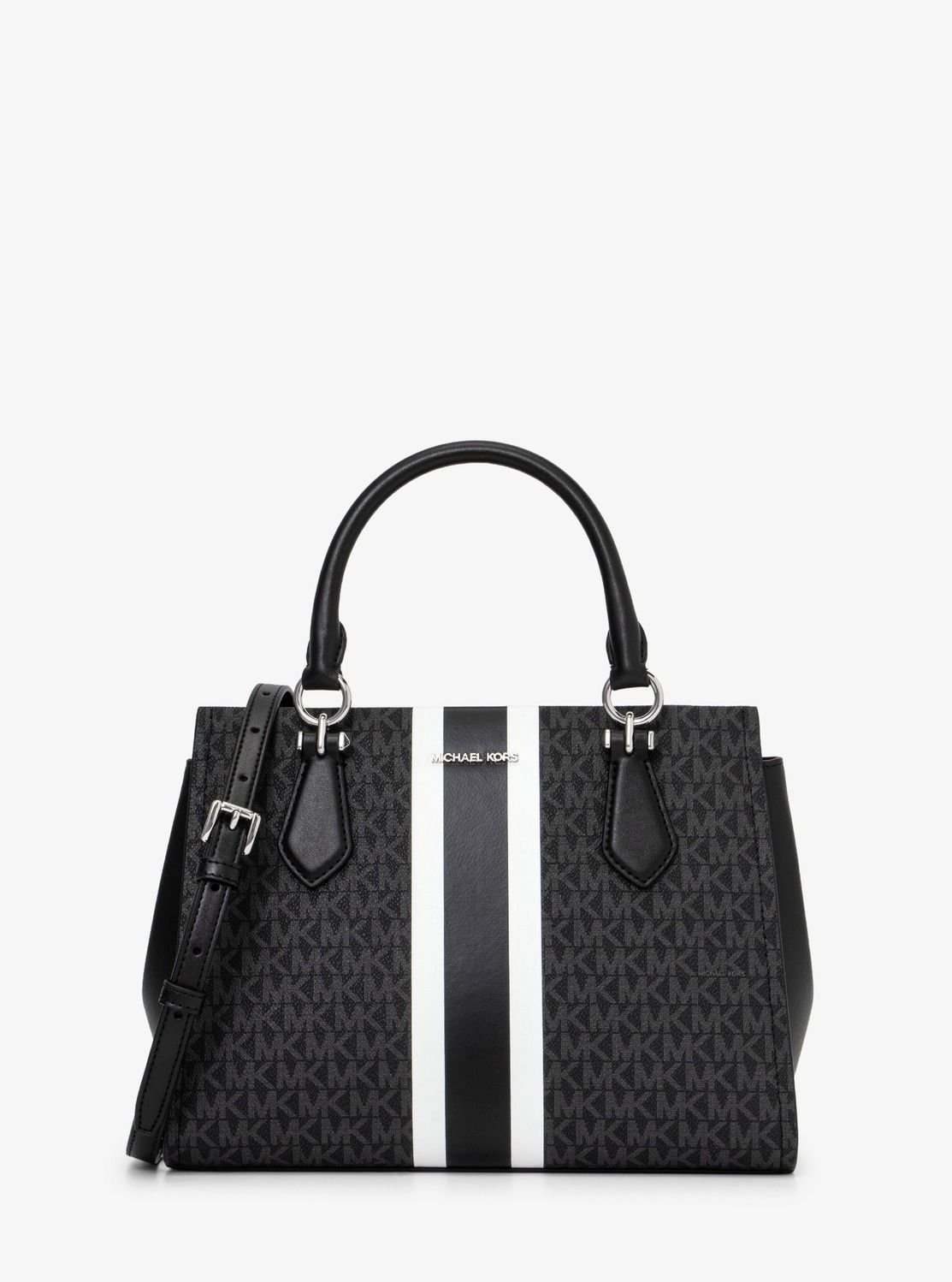 【SALE／70%OFF】MICHAEL KORS MARILYN サッチェル ミディアム マイケルコース マイケル・コース バッグ ハンドバッグ ブラック【送料無料】