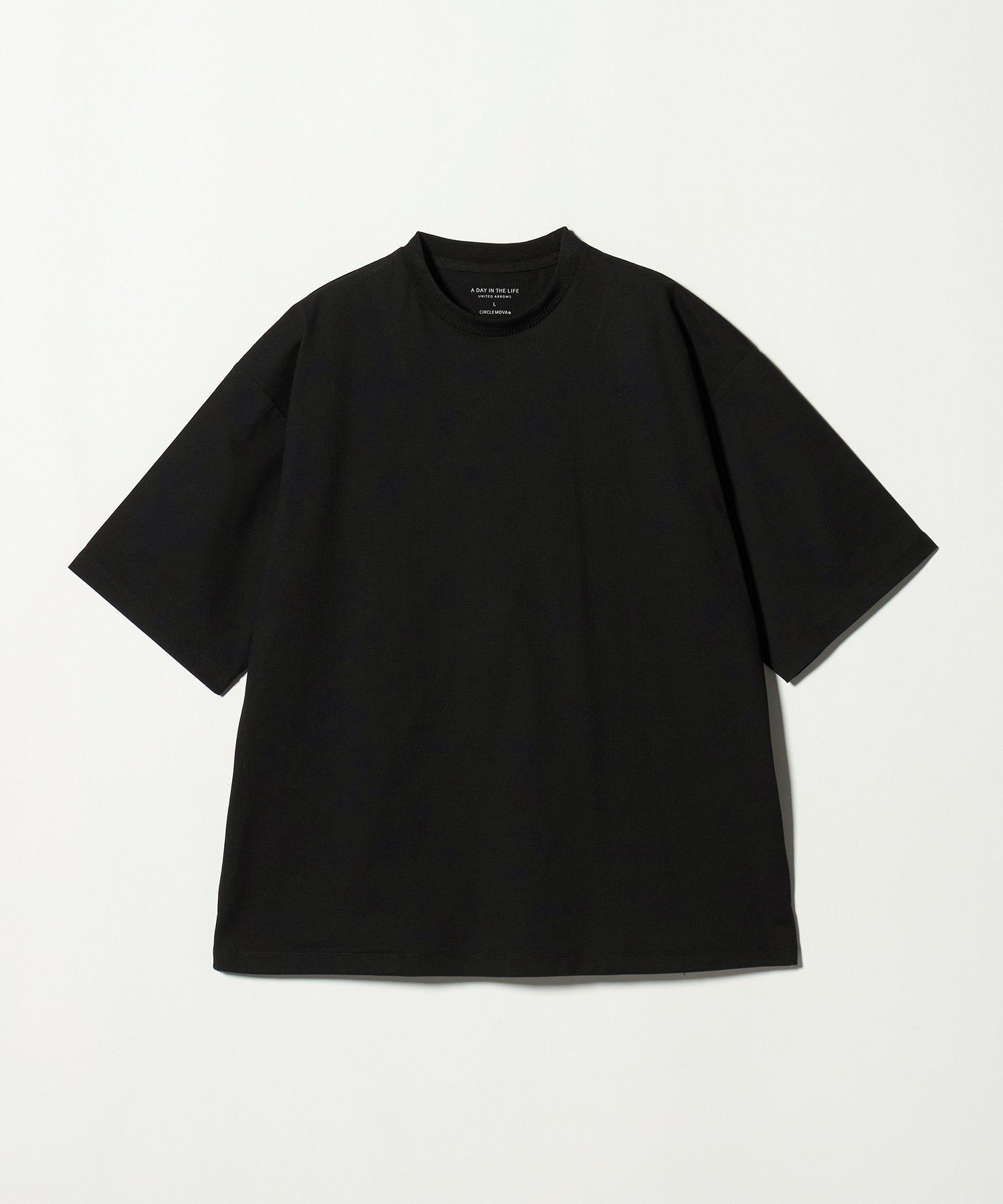 CIRCLE MOVA メッシュ ワイドカットソー-ストレッチ・吸水速乾・通気性・UVカット-＜A DAY IN THE LIFE＞ ユナイテッドアローズ アウトレット トップス カットソー・Tシャツ ブラック グリーン ベージュ