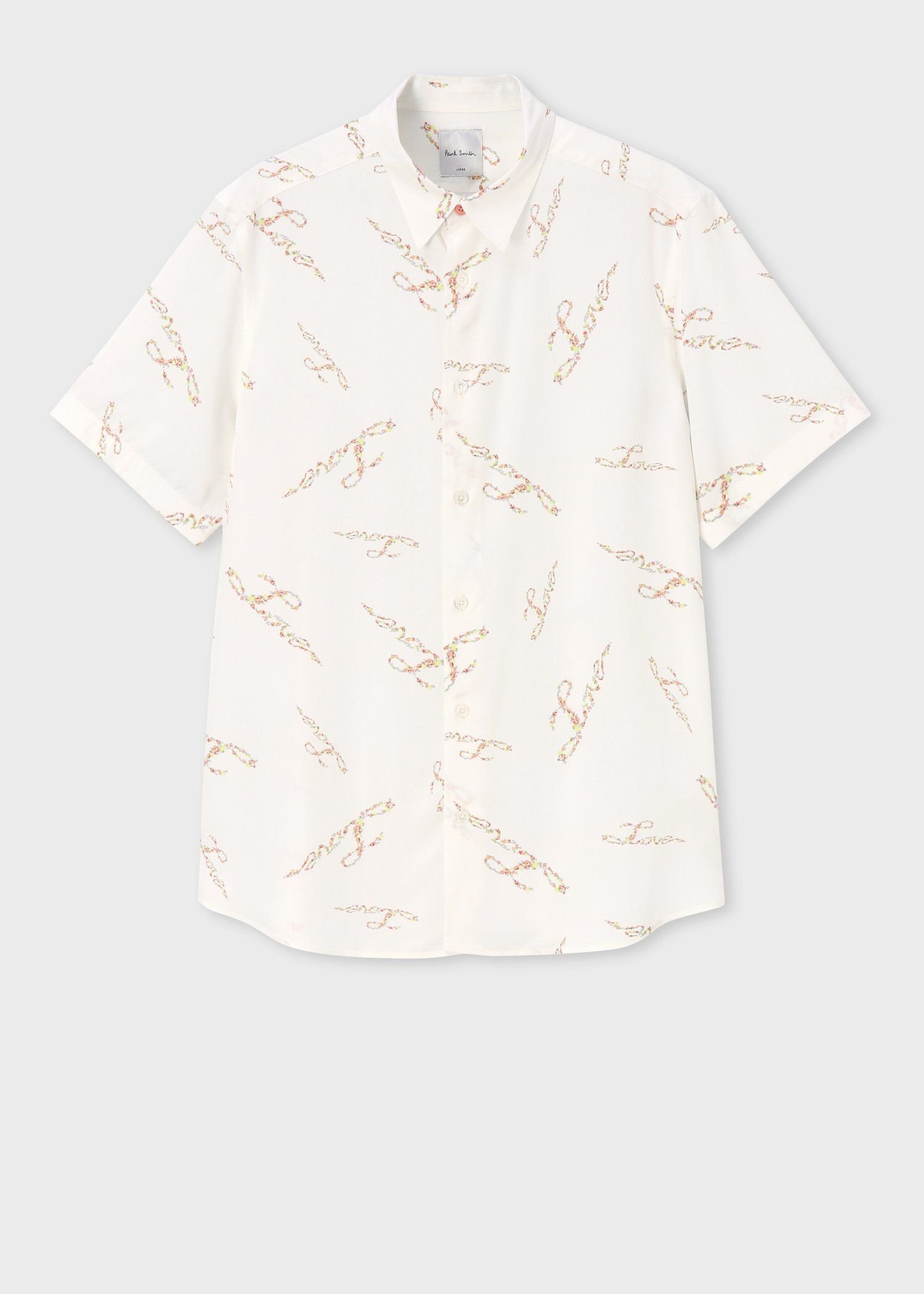 Paul Smith "Love" 半袖シャツ ポール・スミス トップス シャツ・ブラウス ホワイト【送料無料】