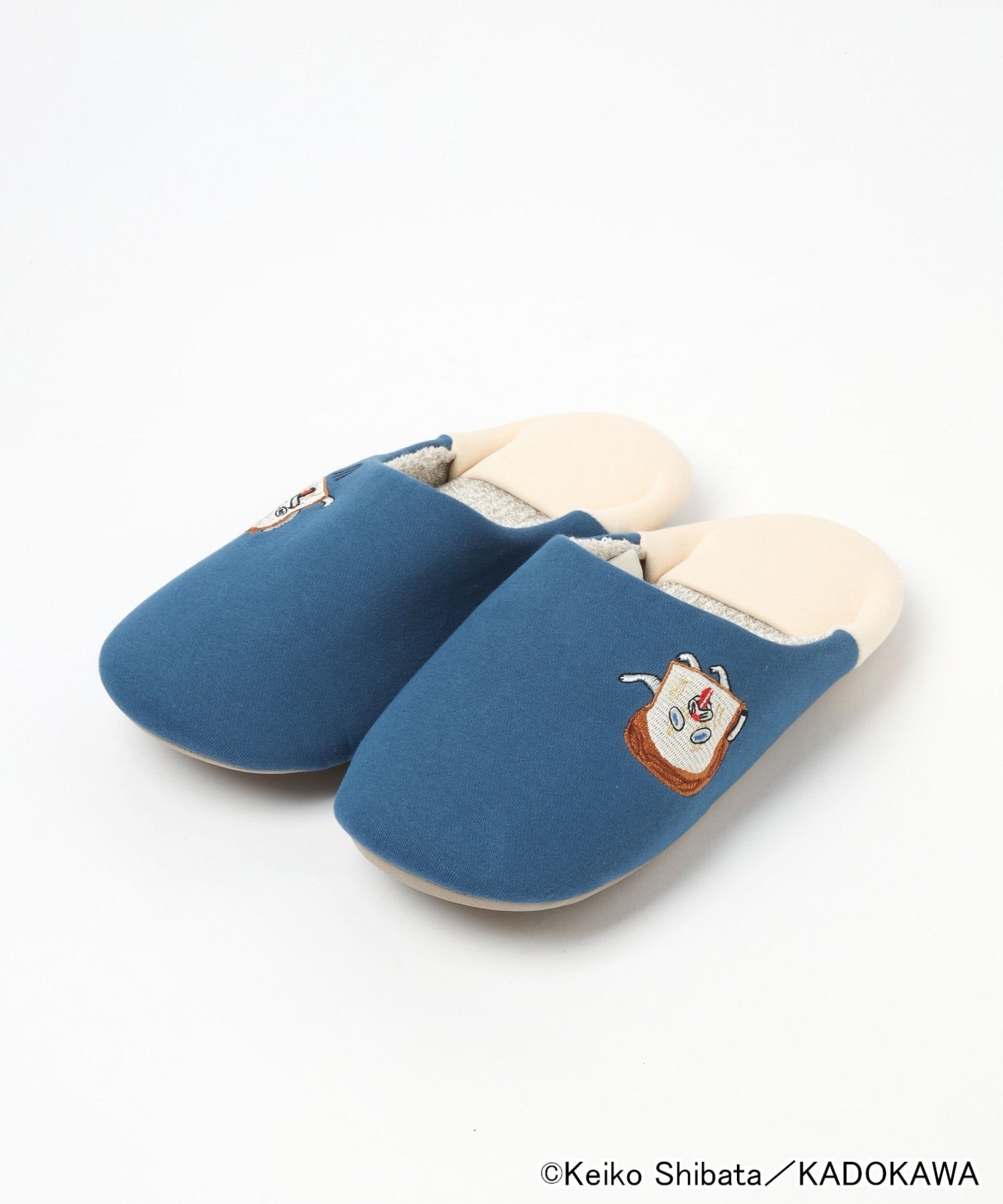 niko and... 【パンどろぼう】コラボ ルームシューズ ニコアンド インテリア・生活雑貨 その他のインテリア・生活雑貨 ブルーのサムネイル
