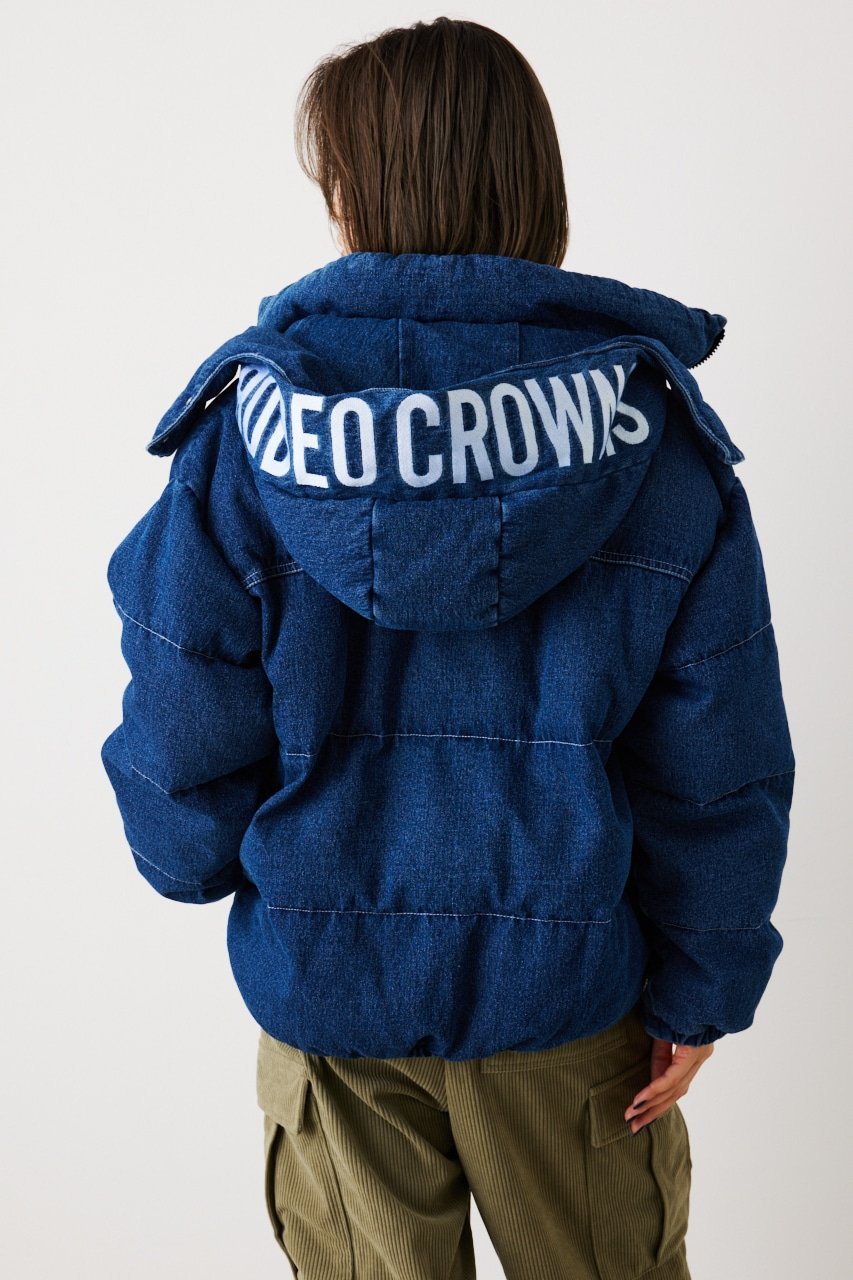 ロデオ クラウンズワイドボウル アウター レディース 【SALE／20%OFF】RODEO CROWNS WIDE BOWL DENIM PUFFジャケット ロデオクラウンズワイドボウル ジャケット・アウター デニムジャケット ブルー【送料無料】