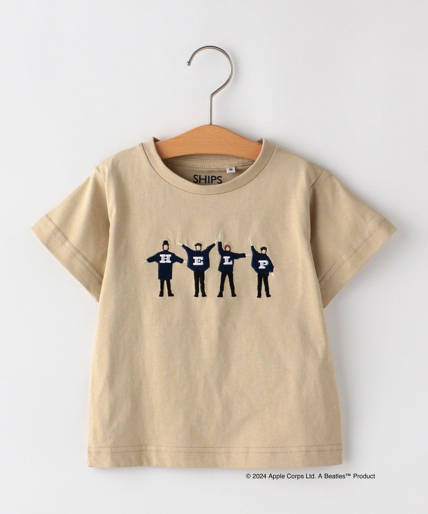 SHIPS KIDS SHIPS KIDS:80~90cm /＜家族おそろい＞【THE BEATLES】TEE シップス トップス カットソー・Tシャツ ベージュ ホワイト ブルー ネイビー【送料無料】