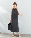 URBAN RESEARCH ROSSO le HALTER-NECK DRAWSTRING ONE-PIECE アーバンリサーチロッソ ワンピース・ドレス ワンピース イエロー ブラック