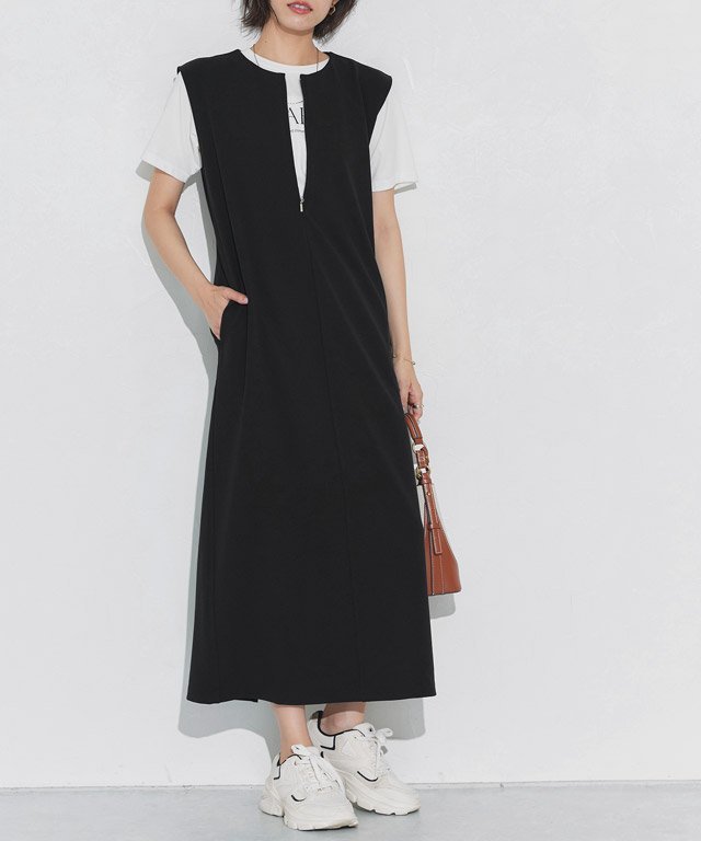 【SALE／10%OFF】Pierrot 2wayジャンパースカート ピエロ ワンピース・ドレス ワンピース ネイビー ブ..