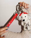 HEY! Mrs ROSE HEY! Mrs ROSE(ヘイ!ミセスローズ)Crochet Dog LipCharm キャセリーニ ファッション雑貨 チャーム・キーチェーン ブラック ホワイト【送料無料】