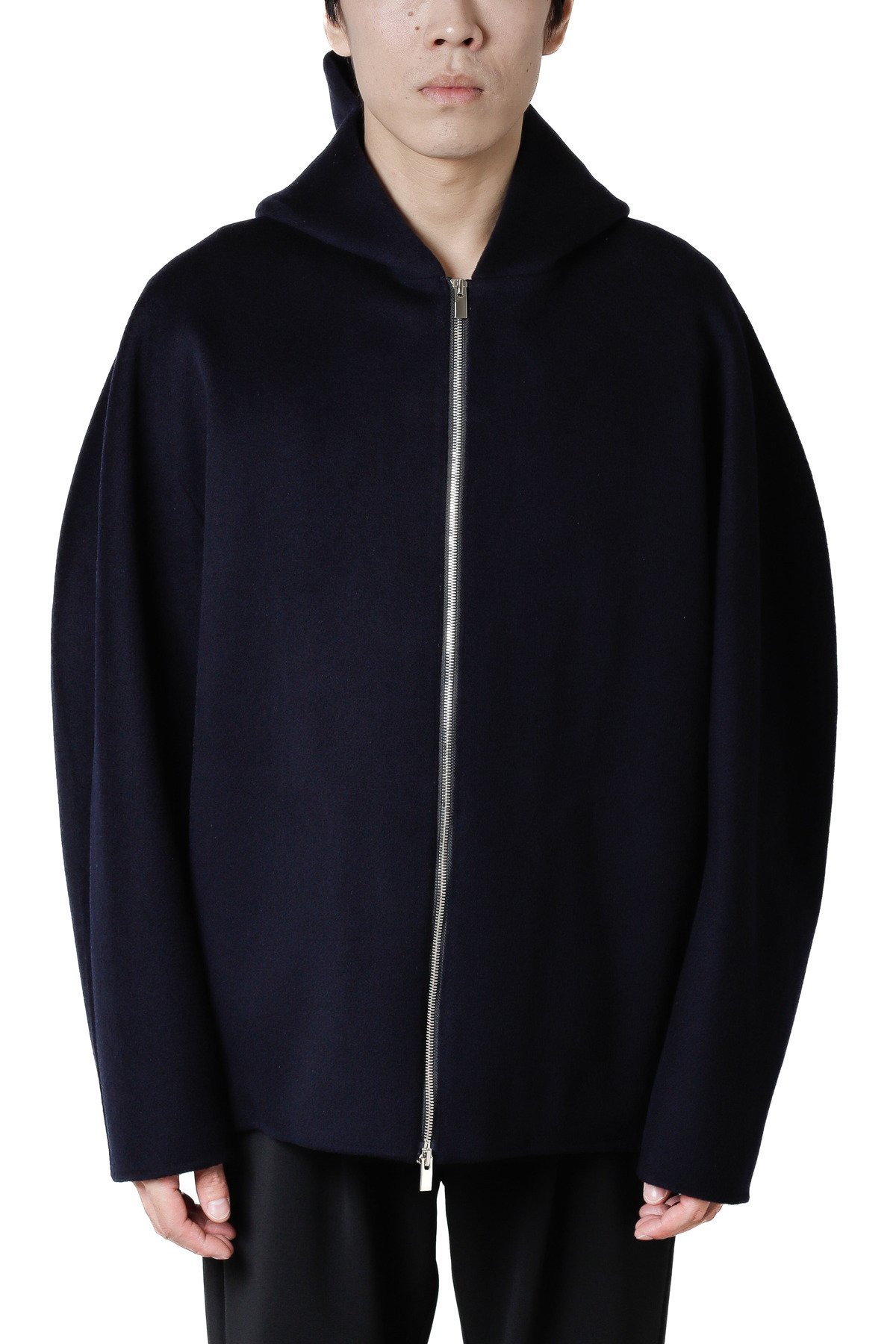 ATTACHMENT ウールカシミヤダブルフェイスビーバー フーデットブルゾン アタッチメント ジャケット・ア..