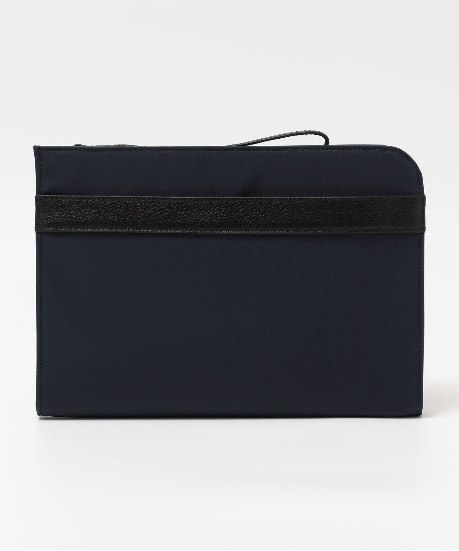 SHIPS Colors SHIPS Colors:レザーコンビ クラッチバッグ シップス バッグ クラッチバッグ ネイビー ブラック【送料無料】