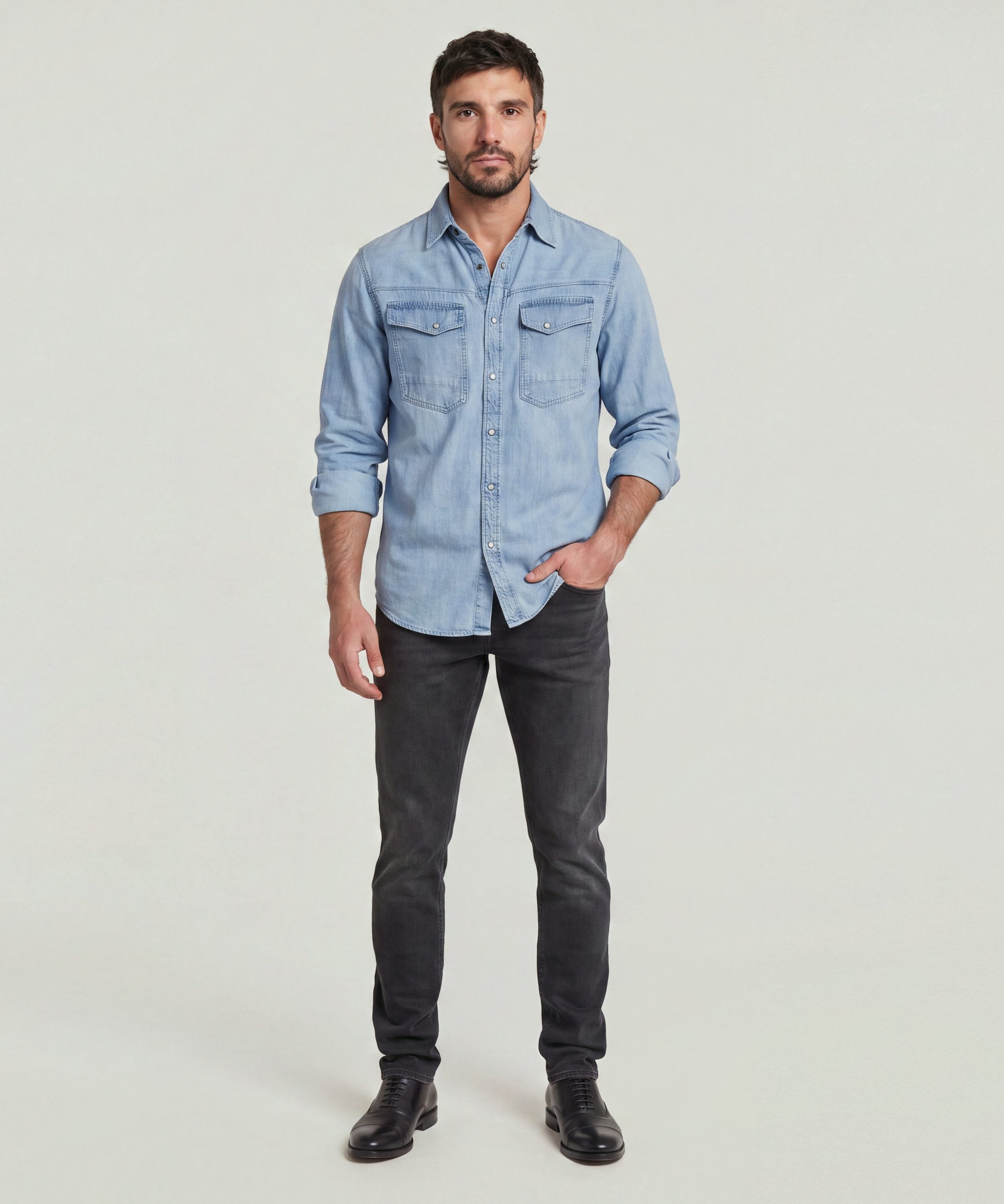 【公式ショップ】3301 SLIM JEANS/ベーシックデザインスリムテーパードジーンズ ジースターロゥ パンツ ジーンズ・デニムパンツ グレー