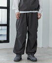 【SALE／10 OFF】coen 【C.Mt】FUNCTION OVER PANTS コーエン パンツ その他のパンツ グレー ブラック【送料無料】