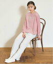Lovetoxic 【ルームウェア/パジャマ】長袖Tシャツ&パンツセット ナルミヤオンライン トップス アンサンブル ピンク グレー
