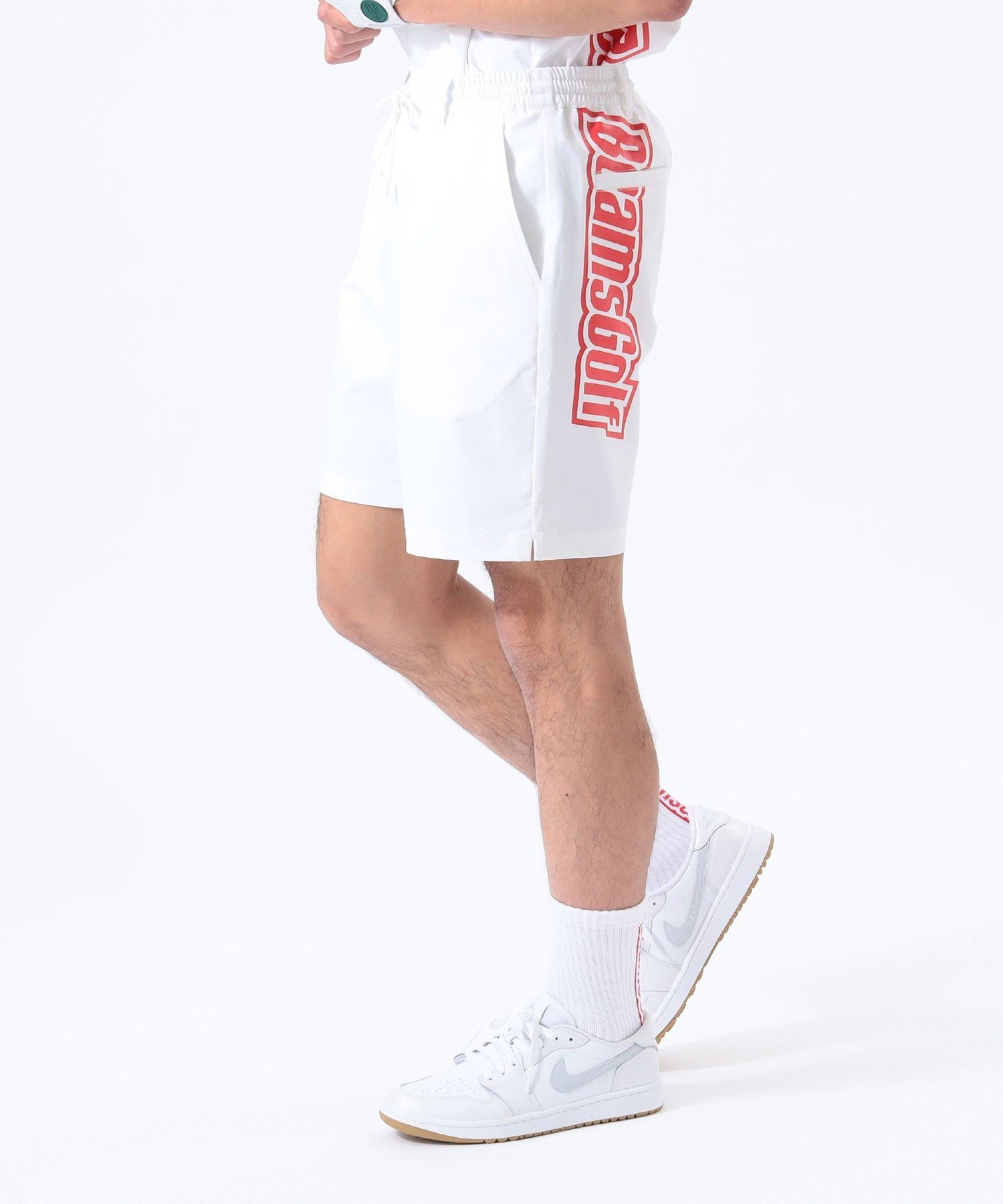 【SALE／30%OFF】BEAMS GOLF ORANGE LABEL ORANGE LABEL / バックロゴ イージー ショートパンツ ビームス ゴルフ パンツ その他のパンツ ネイビー ホワイト【送料無料】