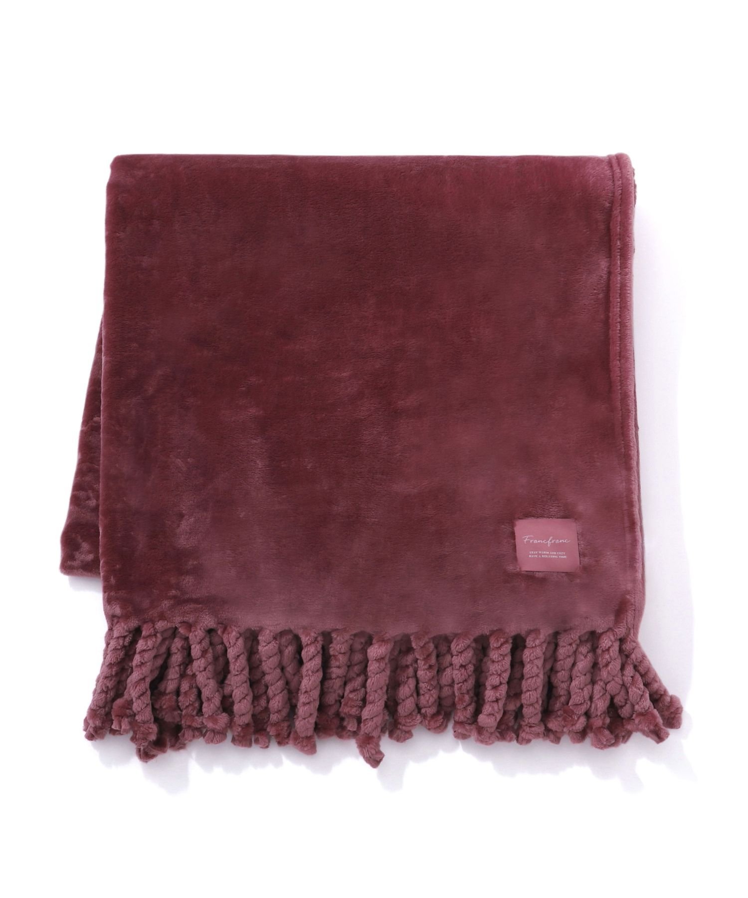Francfranc ゴーディス なめらか スロー(ひざ掛け) 1700*1300 パープル フランフラン インテリア・生活雑貨 ブランケット・ひざ掛け パープル【送料無料】