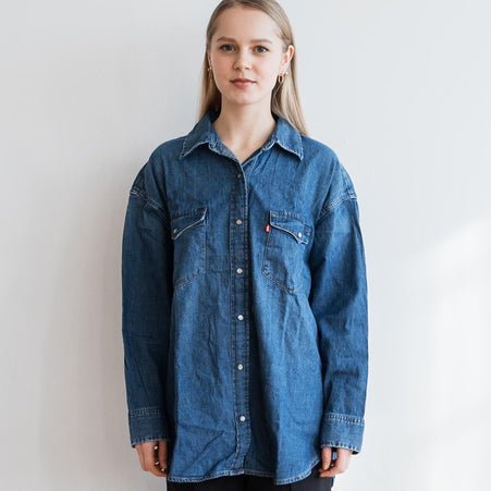 Levi's GWEN SHIRT MAGIC BLUES リーバイス トップス シャツ・ブラウス ブルーのサムネイル