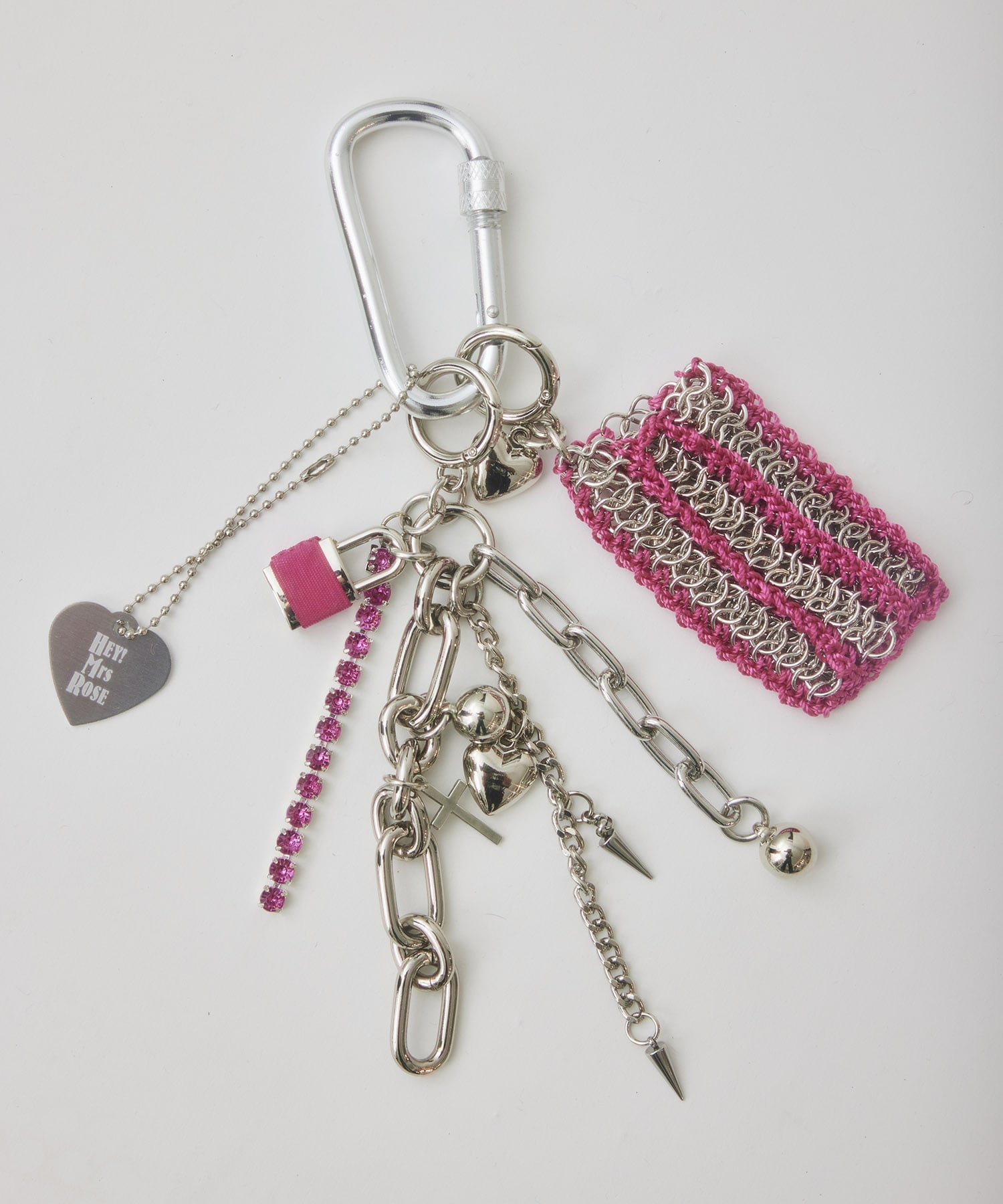 HEY! Mrs ROSE HEY! Mrs ROSE(ヘイ!ミセスローズ)Metal & Chain Charm キャセリーニ ファッション雑貨 チャーム・キ...