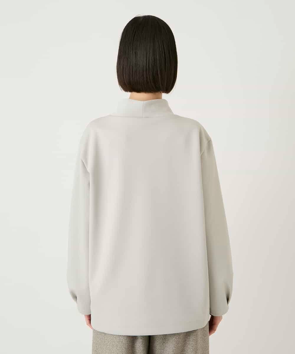 HIROKO BIS 幾何アートフラワーボンディングプルオーバー /洗える ヒロコ ビス トップス カットソー・Tシャツ ベージュ