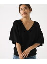 AZUL by moussy FLARE SLEEVE GARTER TOPS アズールバイマウジー ニット