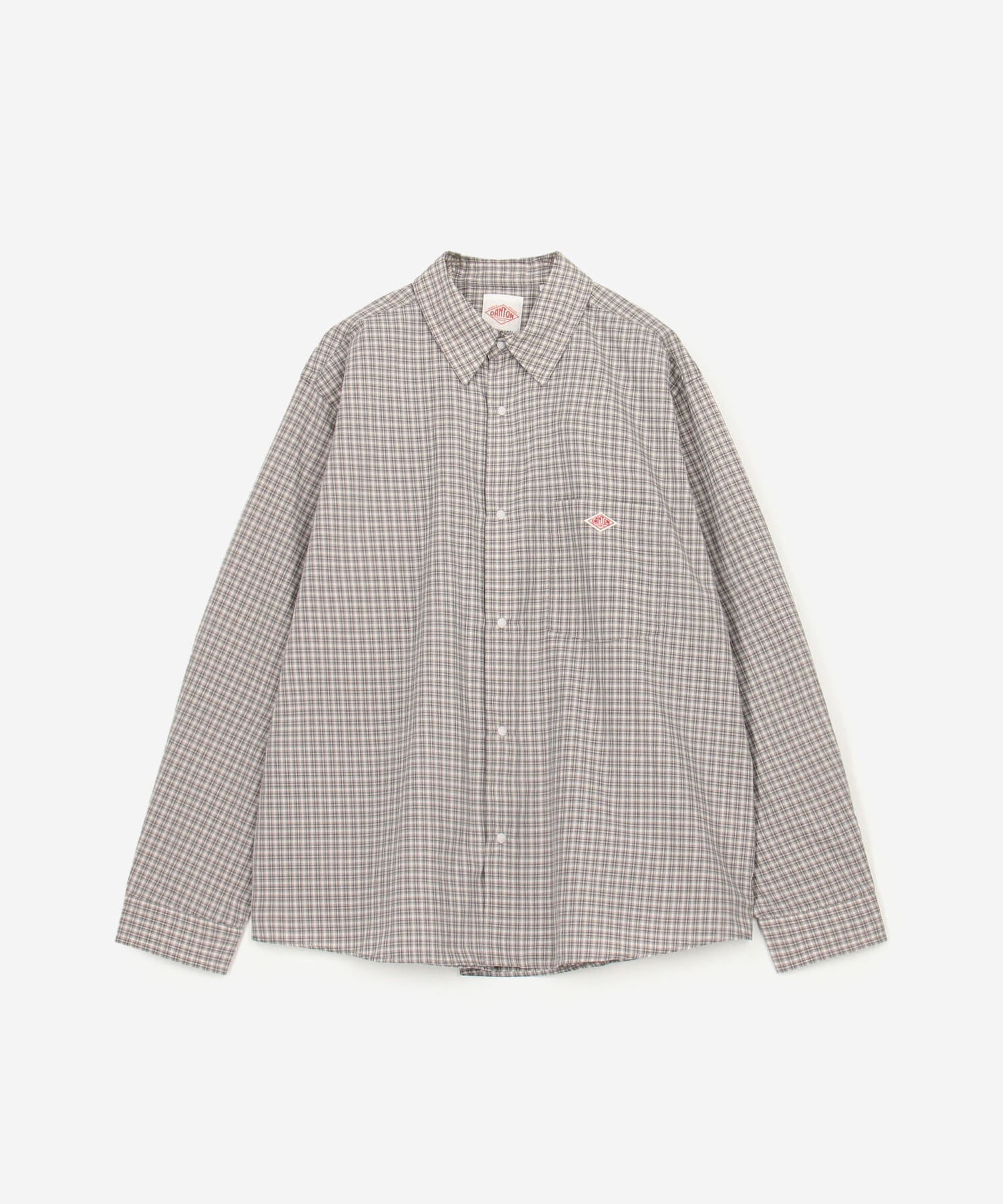 Bshop DANTON ｜ プランサーボタン 長袖シャツ PLAID WOMEN ビショップ トップス シャツ・ブラウス ベージュ