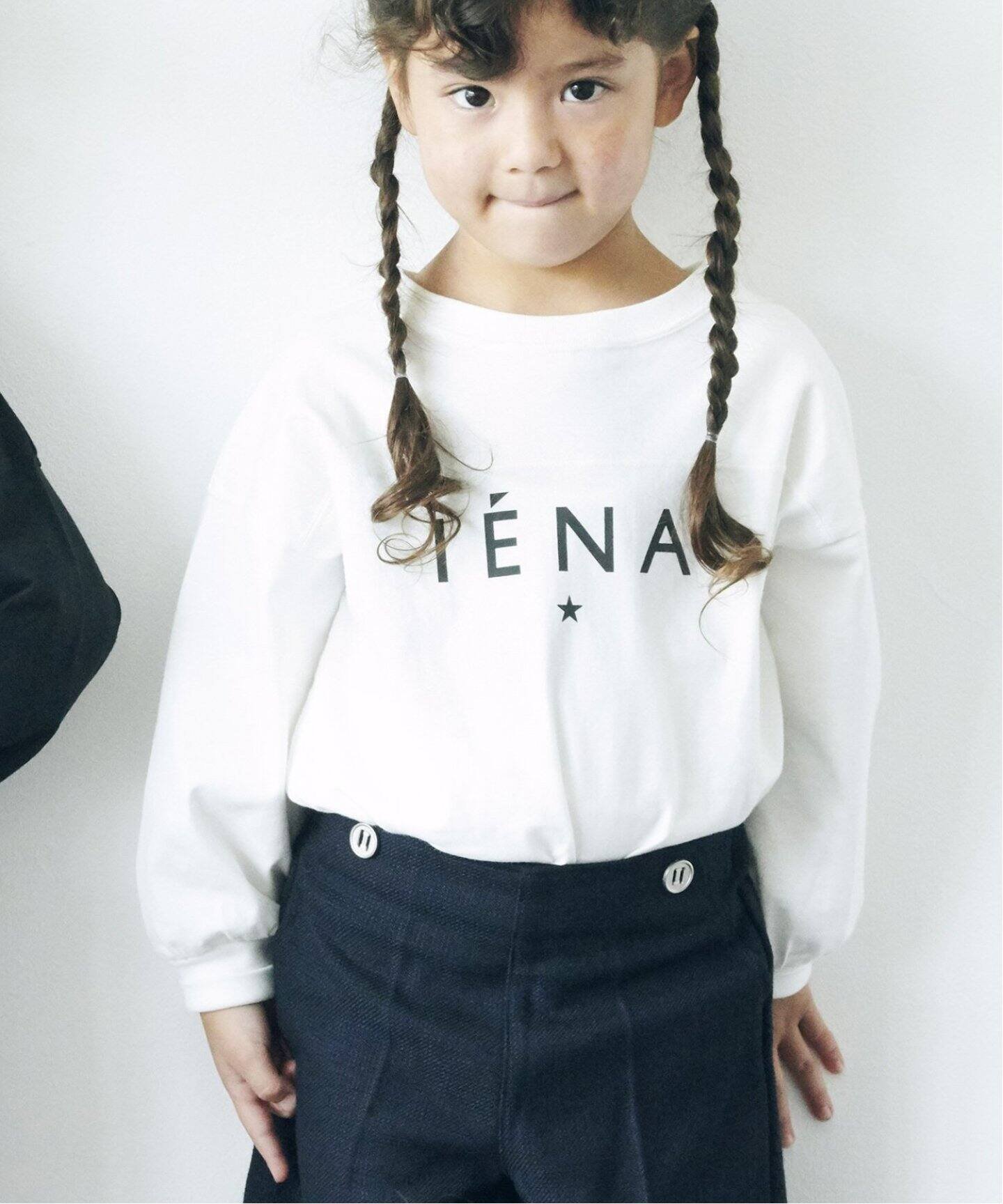 IENA ENFANT 《追加》エトワールロゴTシャツ kids(90cm-150cm) イエナ　アンファン マタニティウェア・ベビー用品 その他のベビーグッズ ホワイト ブラック ネイビー レッド