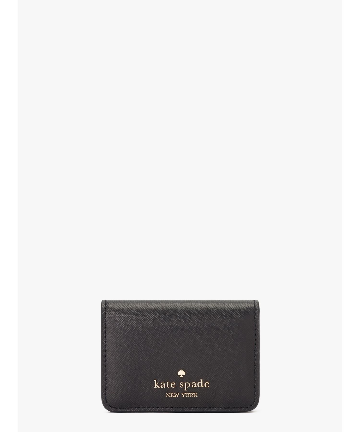 ケイト・スペード ニューヨーク 【SALE／50%OFF】kate spade new york マディソン ビジネス カード ホルダー ケイトスペードニューヨーク 財布・ポーチ・ケース 名刺入れ・カードケース ブラック【送料無料】