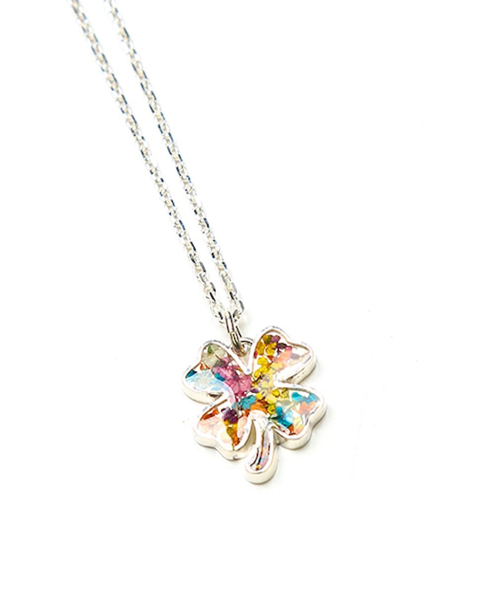 rehacer Flower Clover necklace レアセル アクセサリー・腕時計 ネックレス シルバー【送料無料】