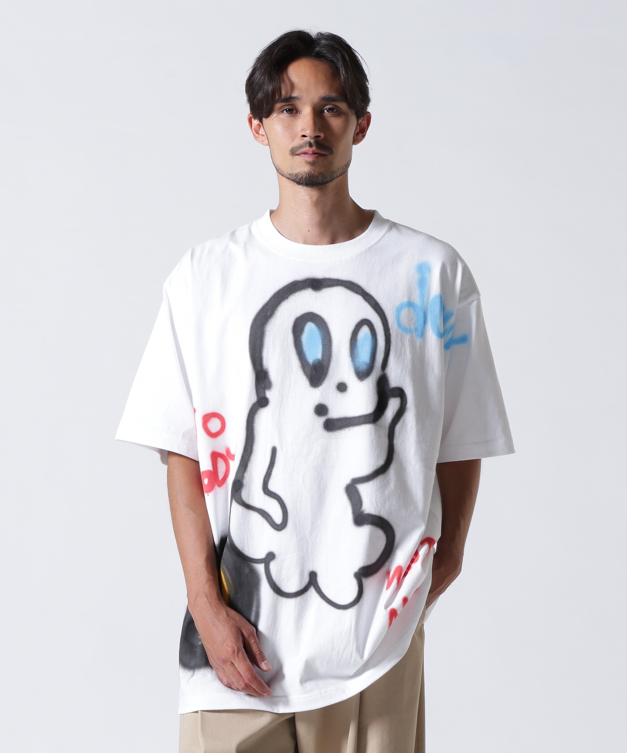 ROYAL FLASH Guernika/ゲルニカ/Spray T-shirt 4 ロイヤルフラッシュ トップス カットソー・Tシャツ ホワイト