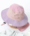apres les cours バラエティアウトドアハット_UVカット_撥水加工_保冷剤収納可能 エフオーオンラインストア 帽子 ハット グレー ホワイト ピンク グリーン ブルー ベージュ パープル