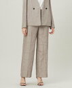 【SALE/30%OFF】ICB L 【日本製・洗える】ペイズリーレノクロス ワイドストレートパンツ アイシービー パンツ その他のパンツ ホワイト【送料無料】
