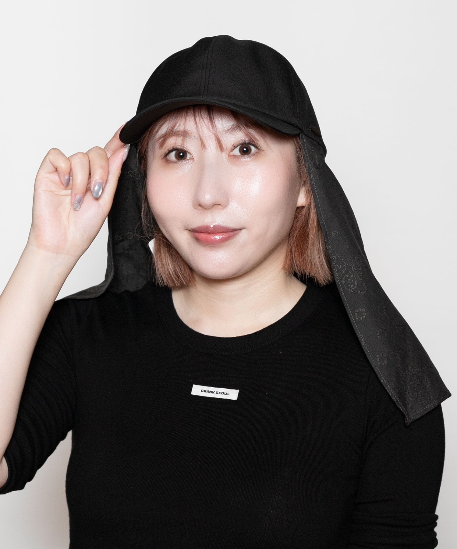 DAILY FLAP CAP カシラ 帽子 キャップ ブラック ネイビー