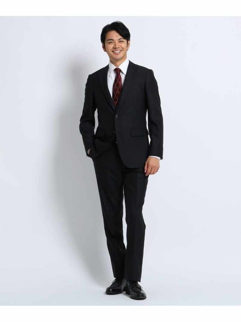 【SALE／30%OFF】TAKEO KIKUCHI ピンストライプ スーツ タケオキクチ スーツ・フォーマル セットアップスーツ ブラック ホワイト【送料無料】