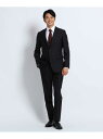 【SALE／30%OFF】TAKEO KIKUCHI ピンストライプ スーツ タケオキクチ ビジネス/フォーマル スーツ ブラック ホワイト【送料無料】