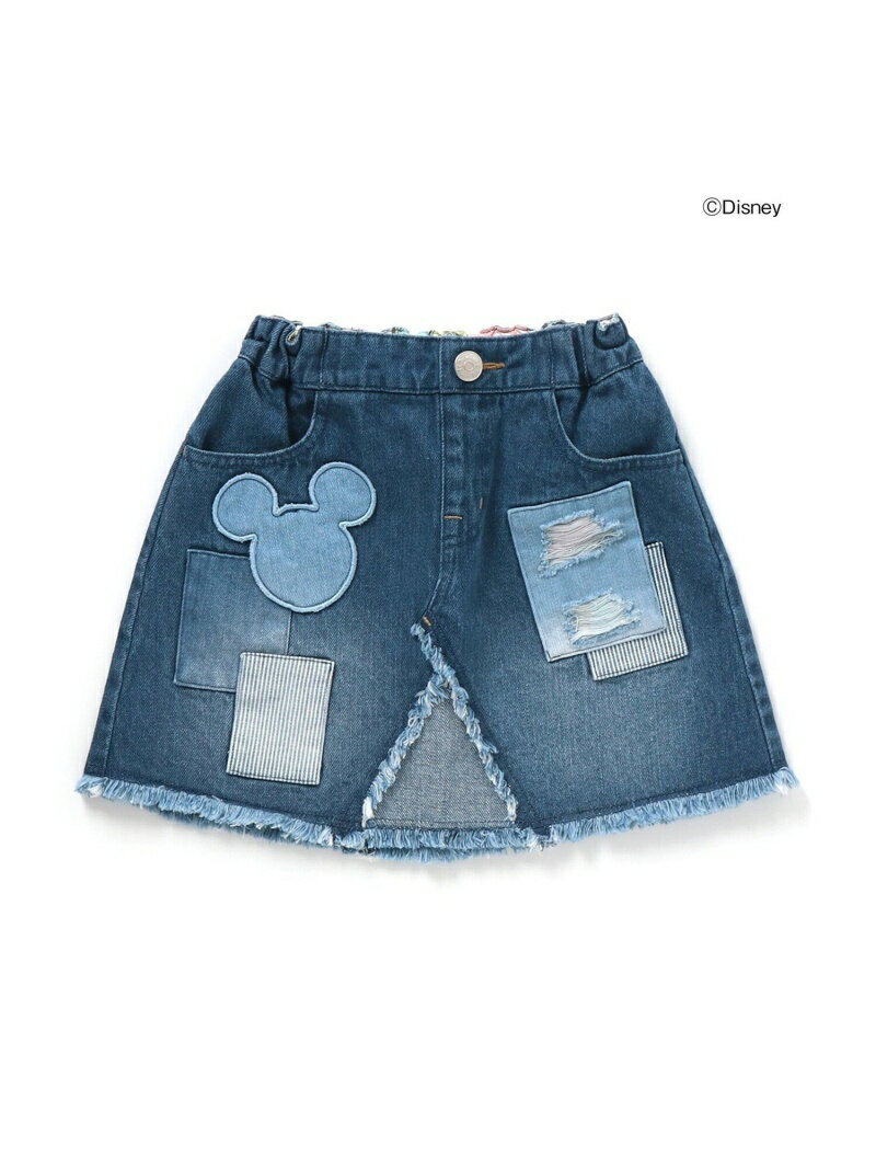 BREEZE ディズニーキャラクター スカート エフオーオンラインストア スカート ロング・マキシスカート ブルー ホワイトのサムネイル