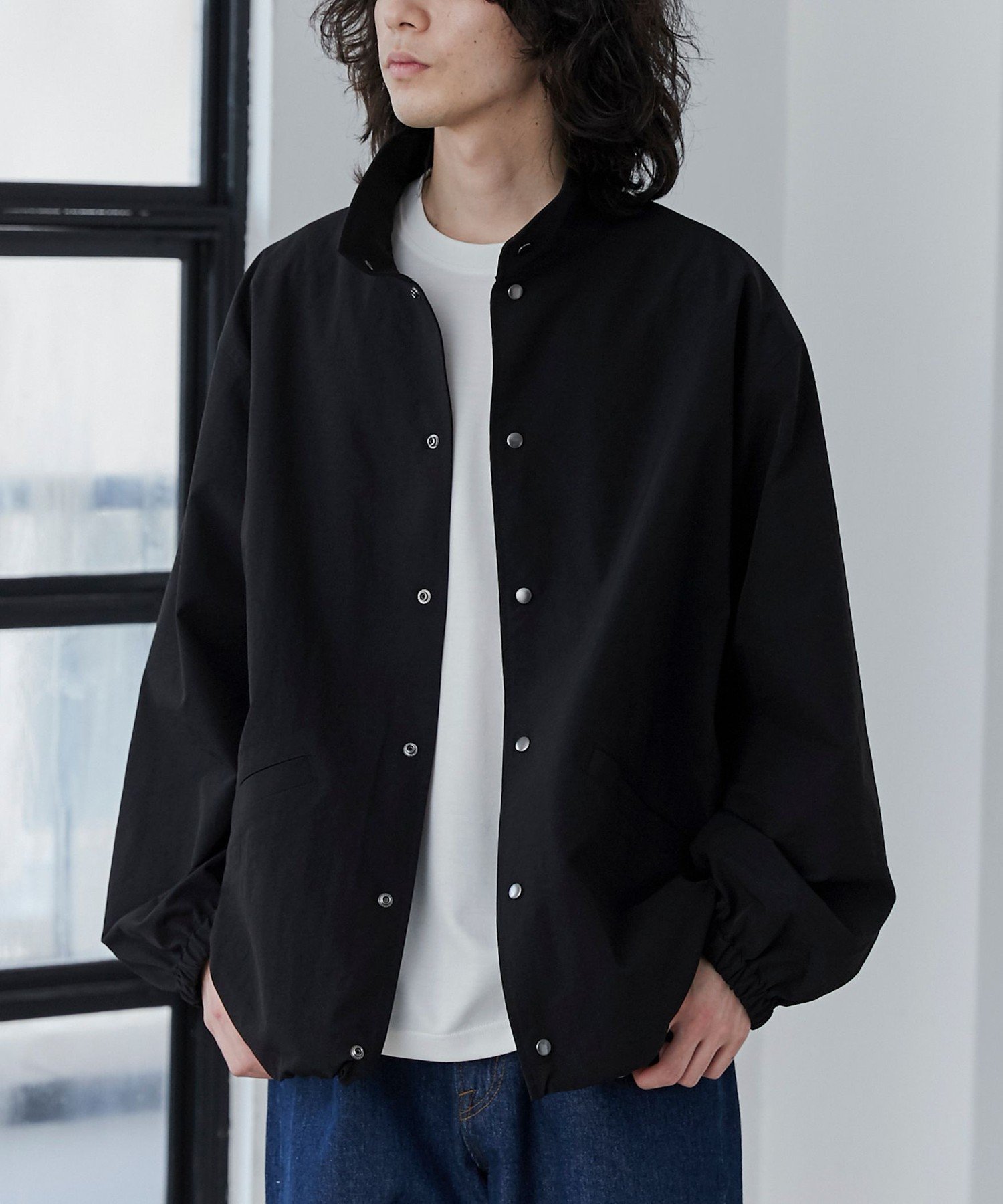 コーエン アウター メンズ 【SALE／30%OFF】coen 【C.Mt】FUNCTION STANDCOLLAR JACKET コーエン ジャケット・アウター ブルゾン・ジャンパー ブラック グレー【送料無料】