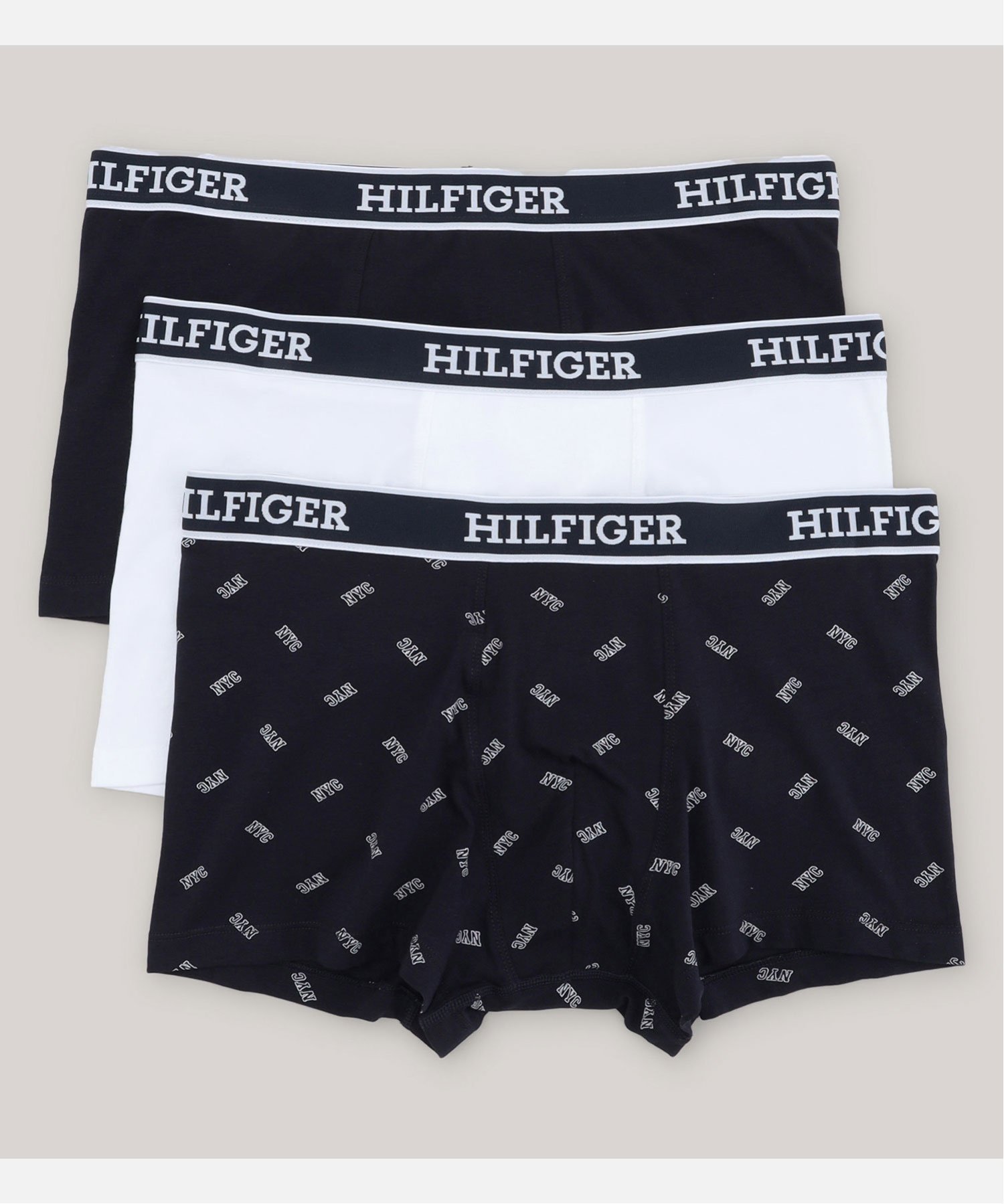 トミーヒルフィガー パンツ メンズ TOMMY HILFIGER (M)TOMMY HILFIGER(トミーヒルフィガー) トランクス3枚パック トミーヒルフィガー インナー・ルームウェア ボクサーパンツ・トランクス ホワイト【送料無料】