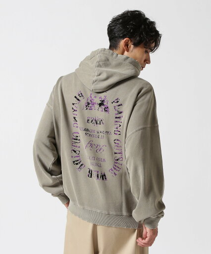 【SALE/30%OFF】B'2nd LUSOR(ルーソル)PIGMENT SWEAT HOODIE EMBLEM ビーセカンド トップス パーカー・フーディー グレー ベージュ【送料無料】 【SALE/30%OFF】B'2nd LUSOR(ルーソル)PIGMENT SWEAT HOODIE EMBLEM ビーセカンド トップス パーカー・フーディー グレー ベージュ【送料無料】