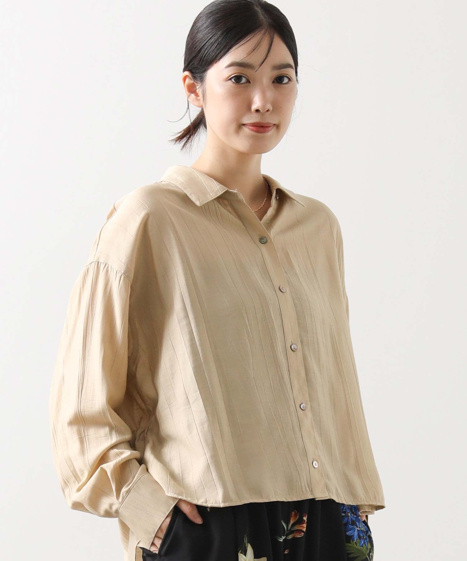 Gready Brilliant 後ろ重ねシャツ グレディブリリアン トップス シャツ・ブラウス ピンク ホワイト ベ..